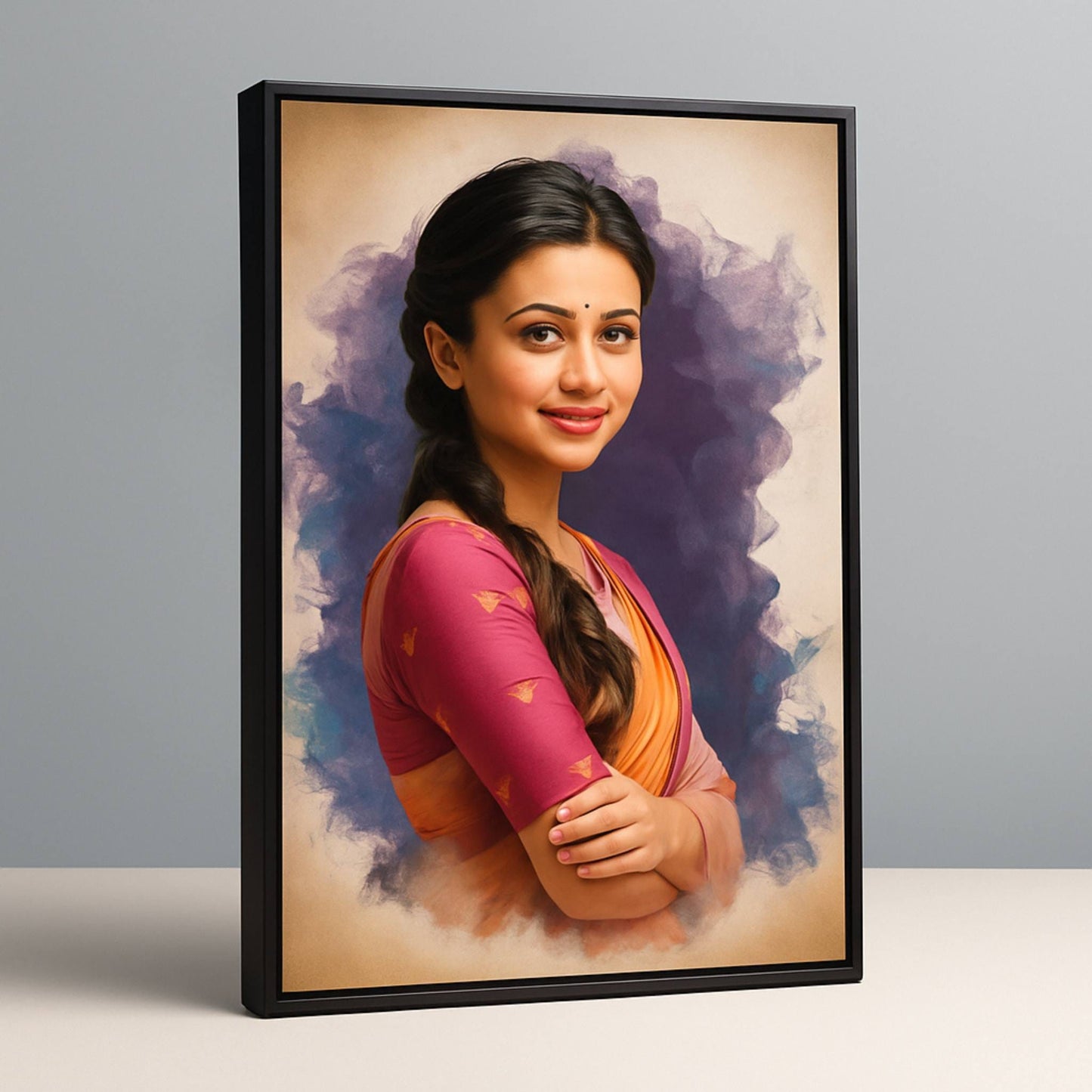 Digital Oil Painting Photo Frame