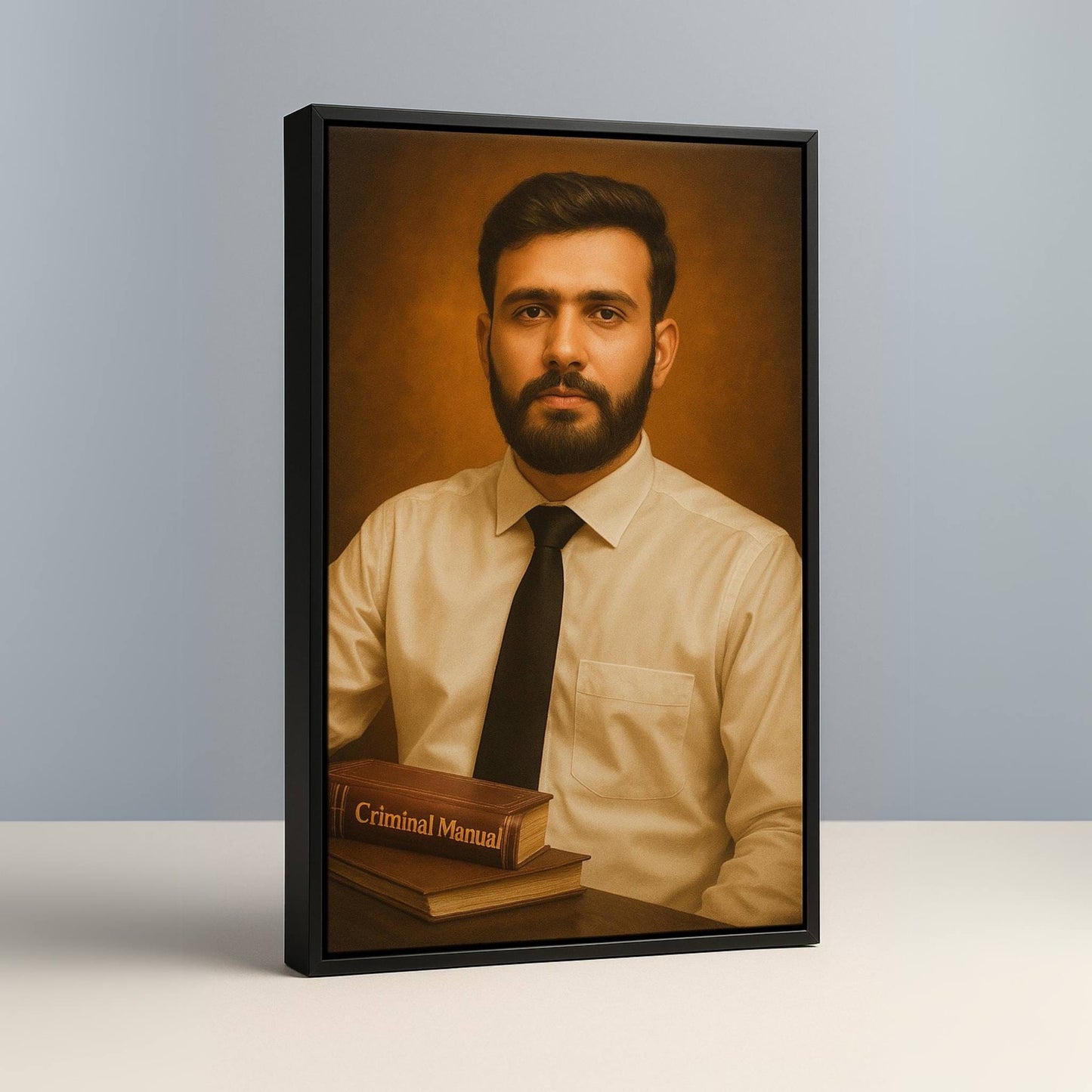 Digital Oil Painting Photo Frame