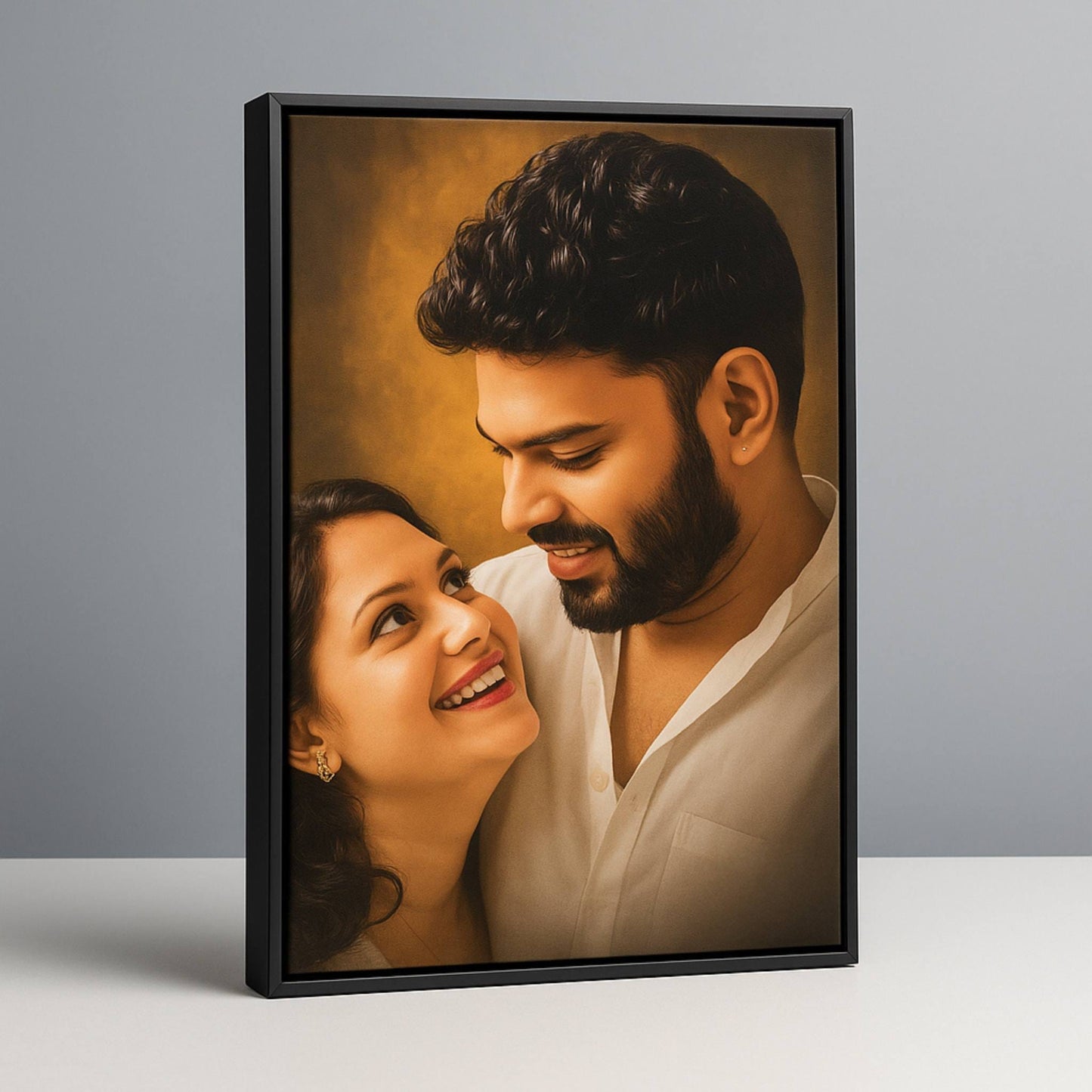 Digital Oil Painting Photo Frame