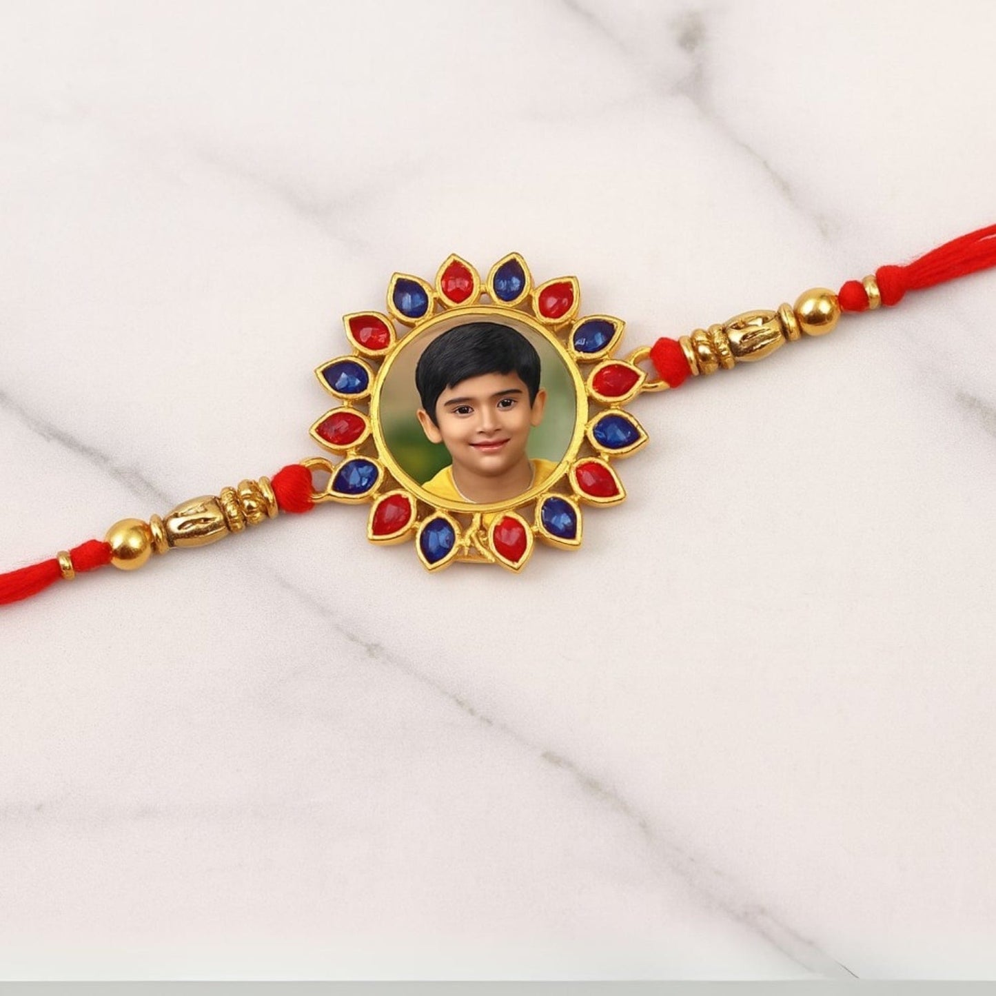 Personalized Photo Stone Rakhi