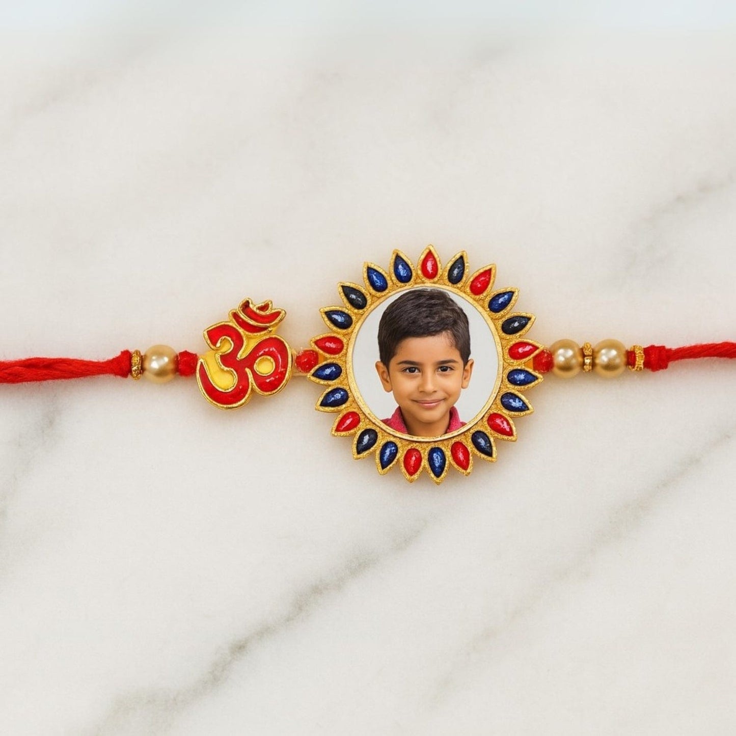 Personalized Photo Stone Rakhi
