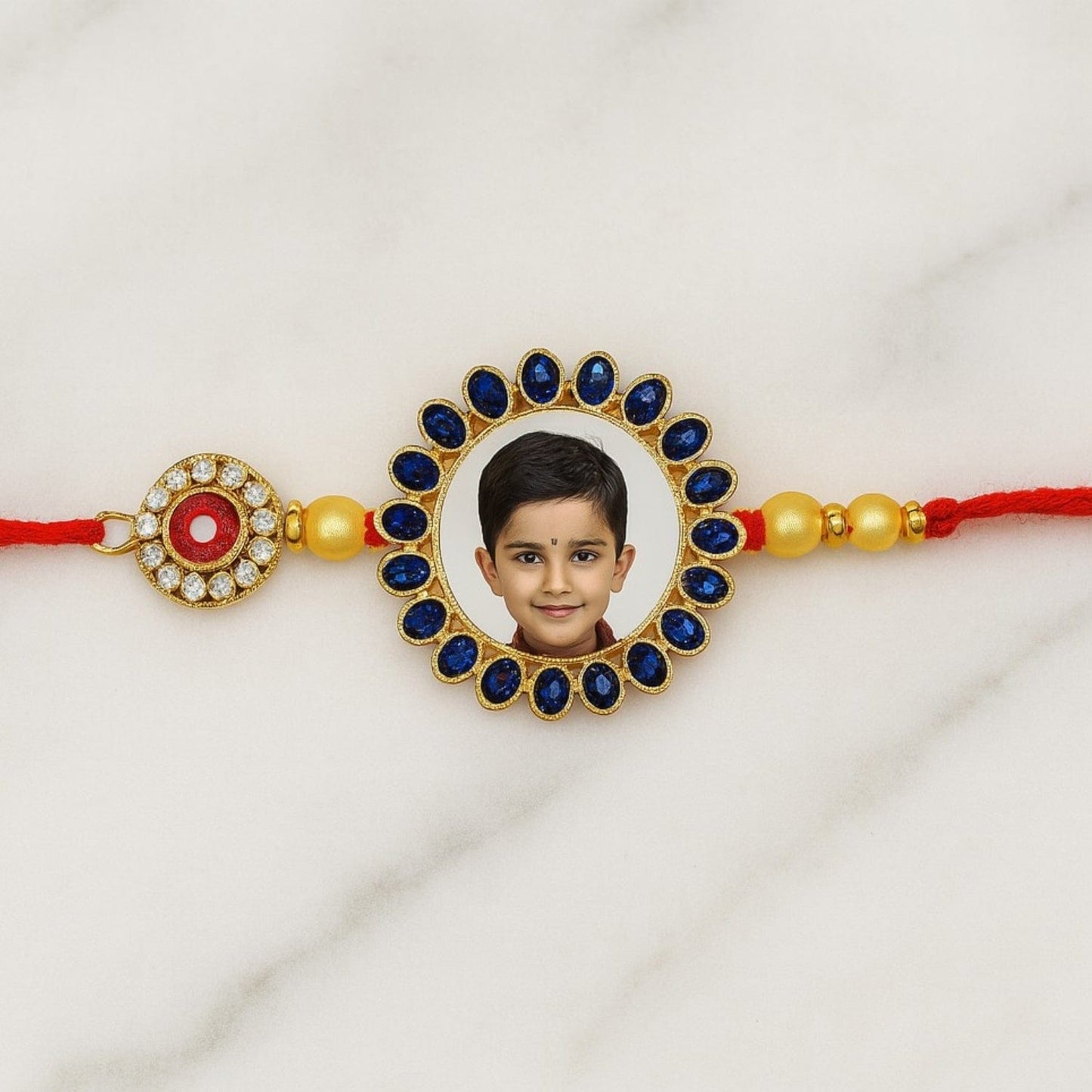 Personalized Photo Stone Rakhi