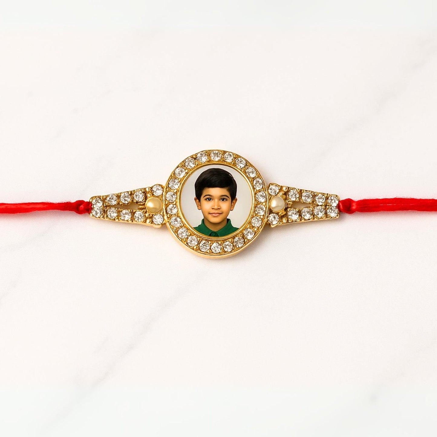 Personalized Photo Stone Rakhi