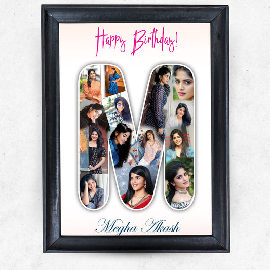 Alphabet Collage Photo Frame