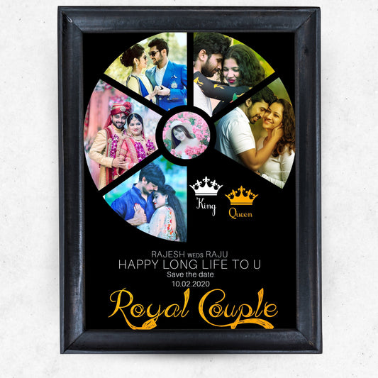 Crown Theme Circle shape Photo Frame