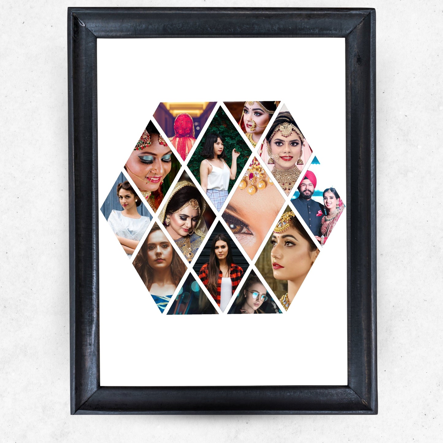 Diamond Style Collage Photo Frame