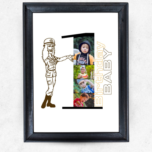 First Birthday  Baby Photo Frame