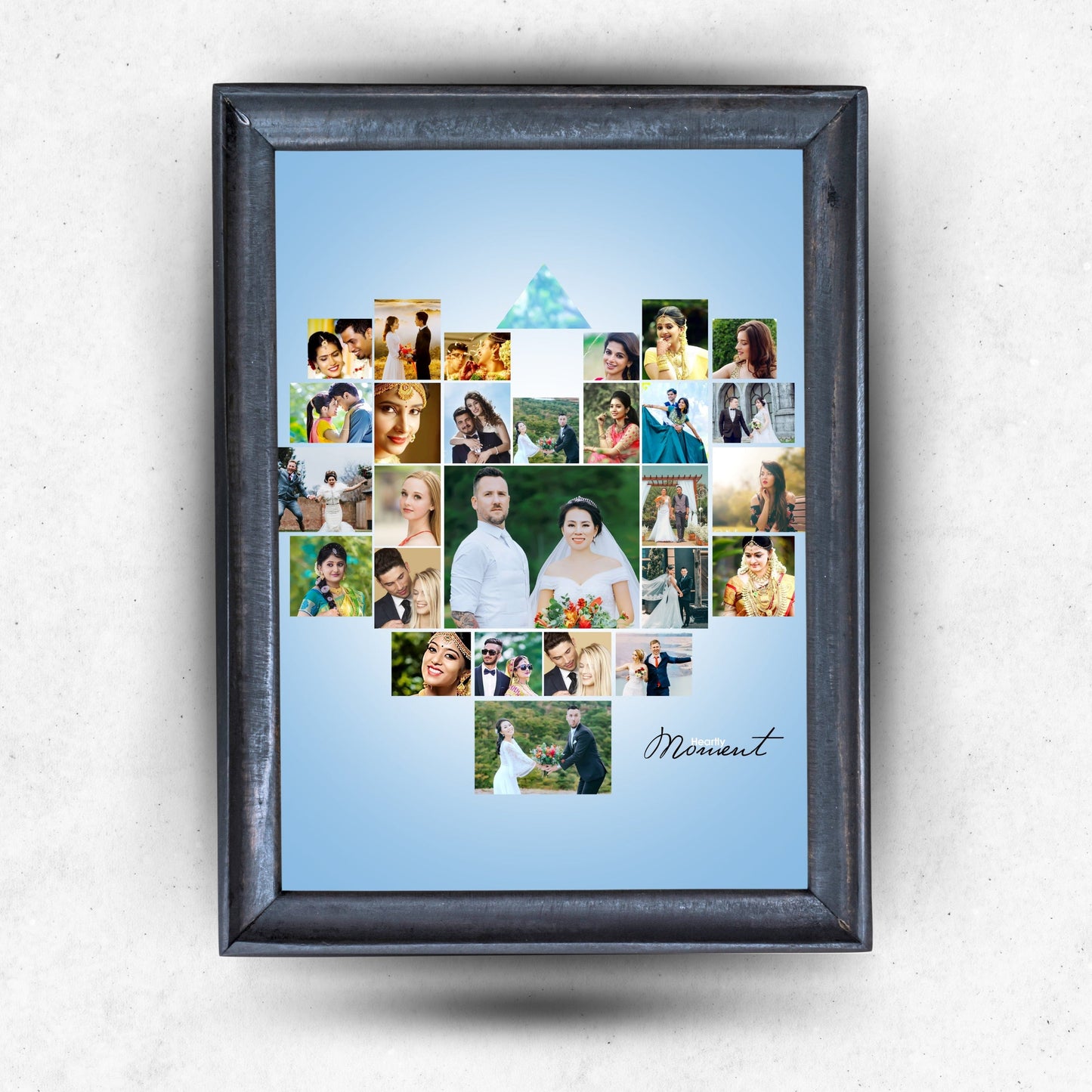 Heart Shape Mosiac  Photo Frame