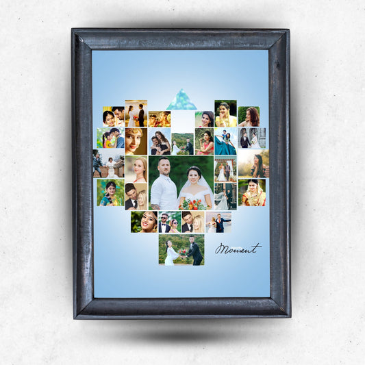 Heart Shape Mosiac  Photo Frame