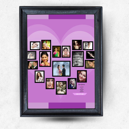 Heart Style Collage  Photo Frame