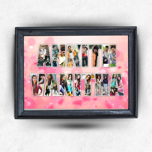 Name Style Collage Photo Frame