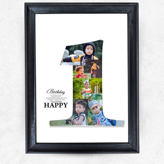 Number Style Photo Frame