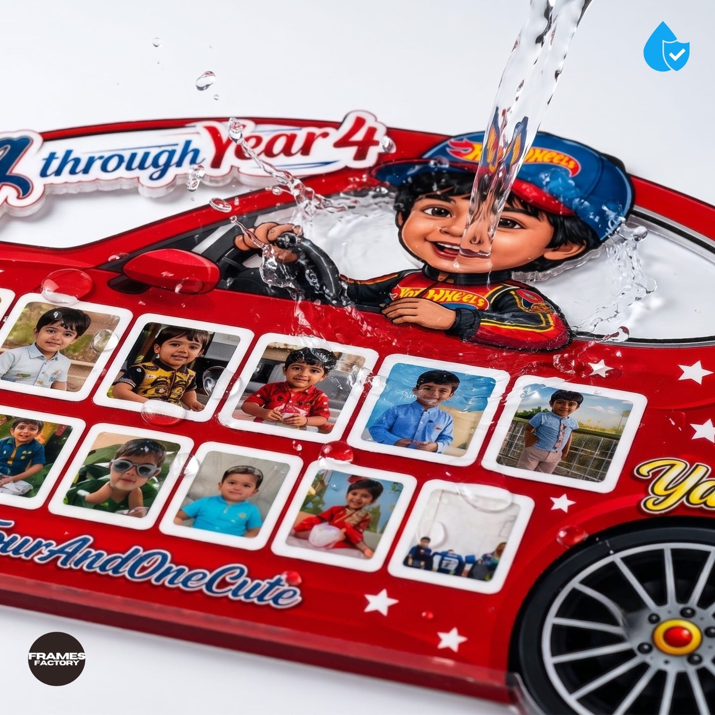 customized car caricature photo cutout
