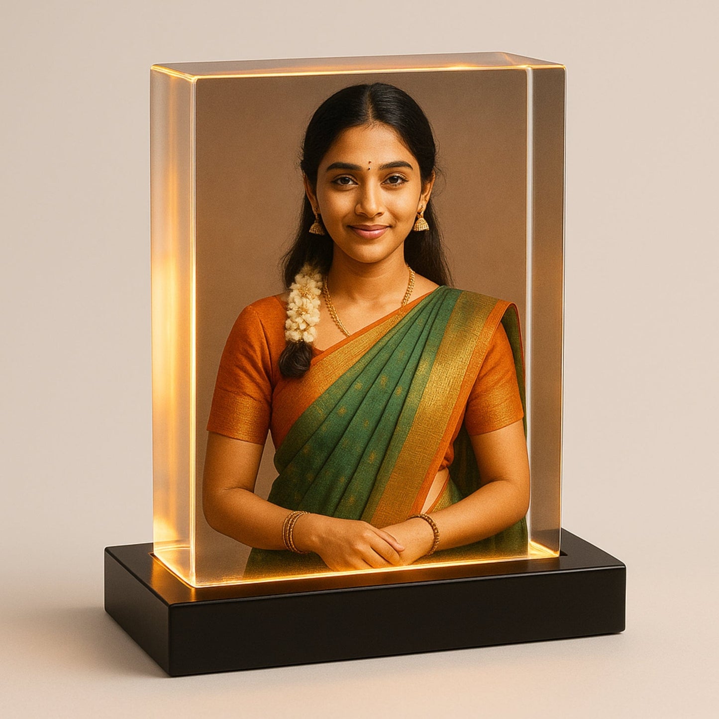 Photo Crystal With Led Light Base