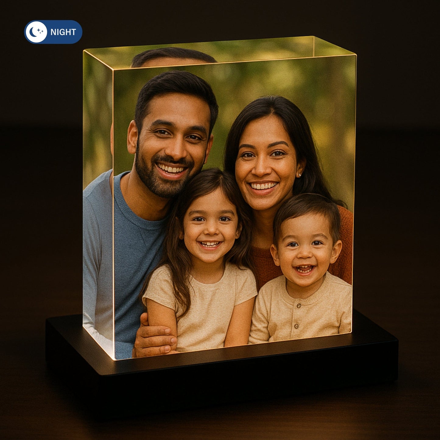 Photo Crystal With Led Light Base