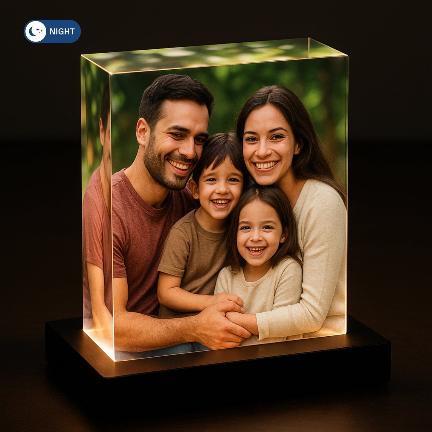 Photo Crystal With Led Light Base