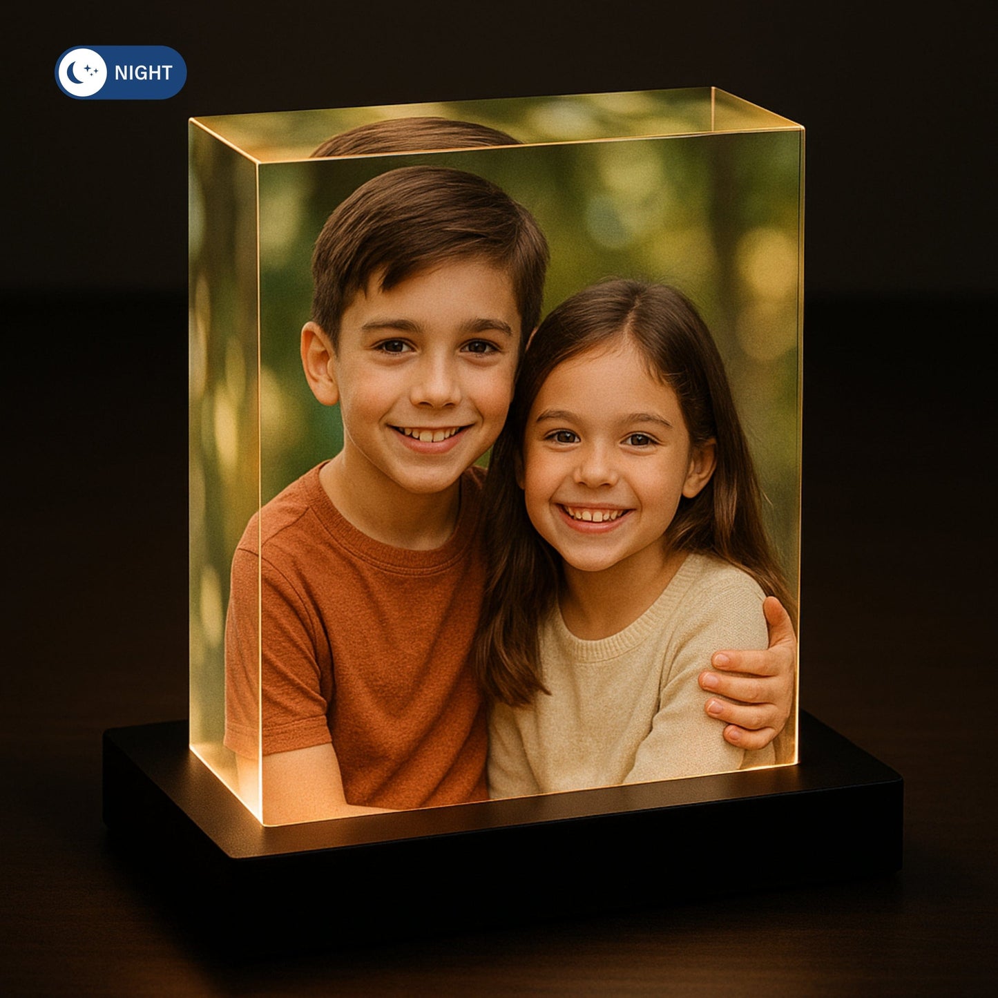 Photo Crystal With Led Light Base