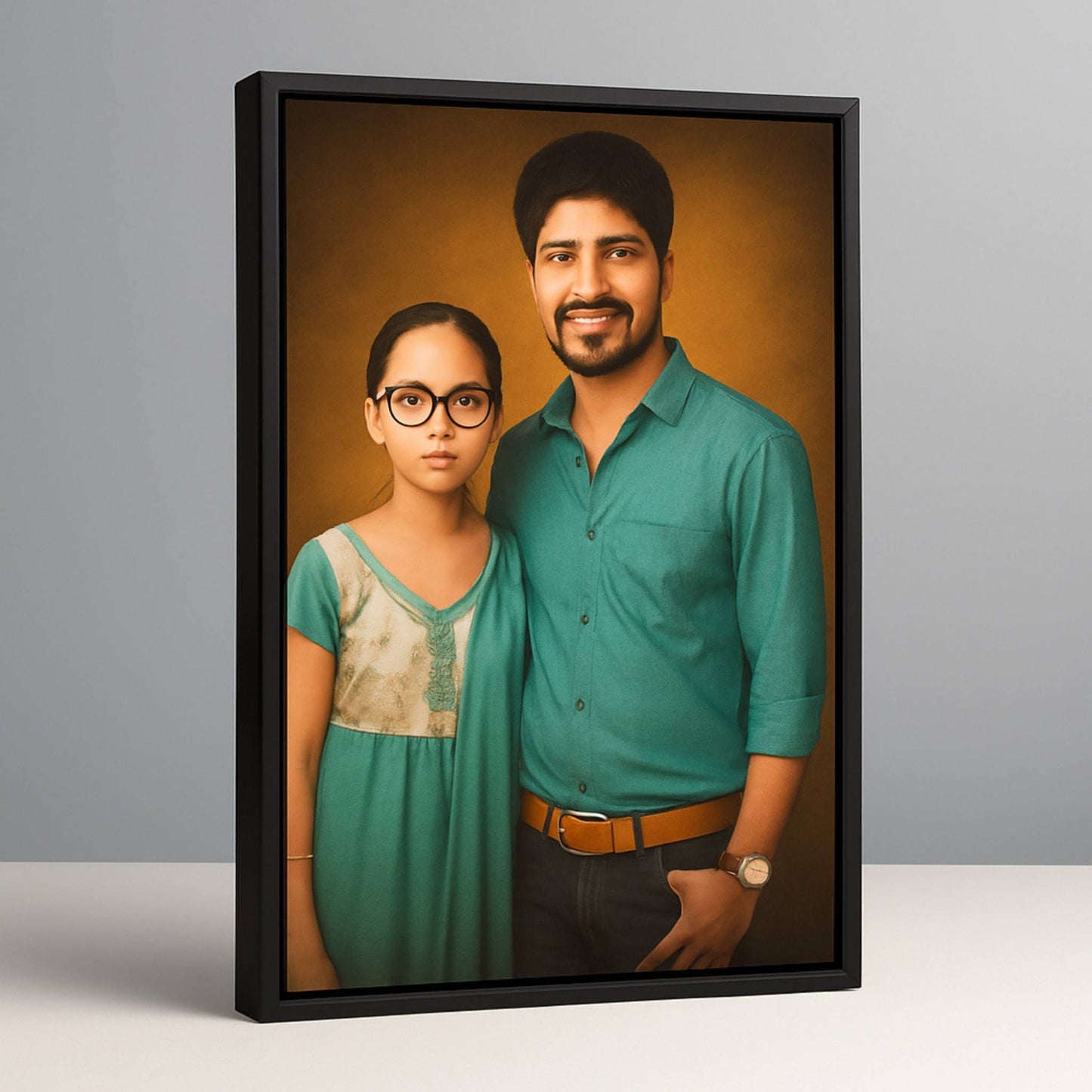 Digital Oil Painting Photo Frame