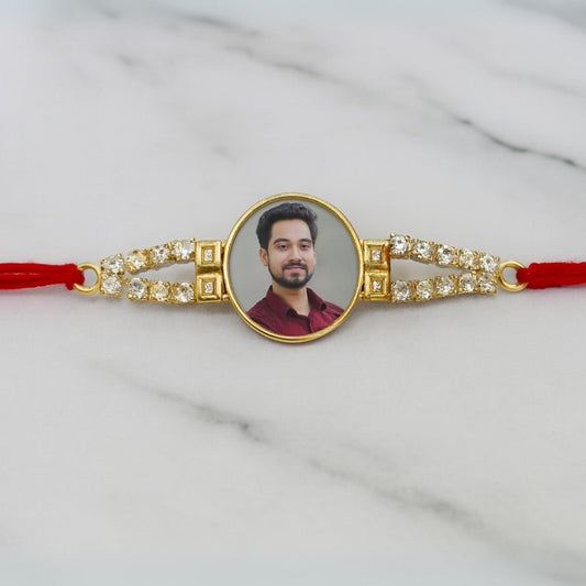 Personalized Photo Stone Rakhi