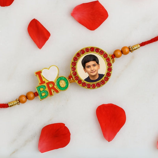 Personalized Photo Stone Rakhi