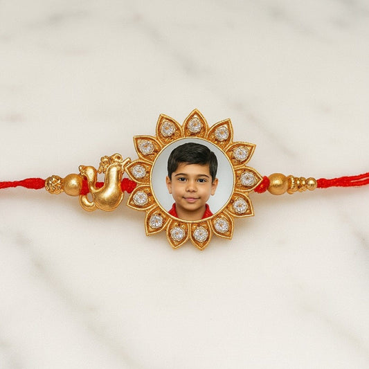 Personalized Photo Stone Rakhi