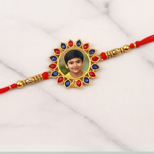 Personalized Photo Stone Rakhi