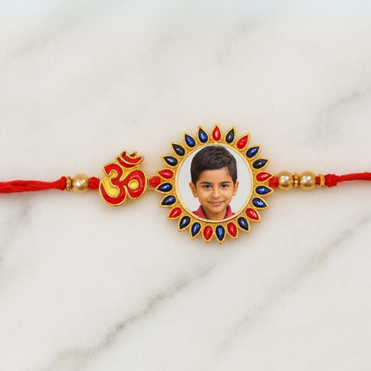 Personalized Photo Stone Rakhi