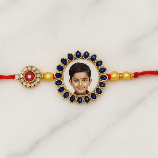 Personalized Photo Stone Rakhi