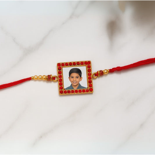 Personalized Photo Stone Rakhi