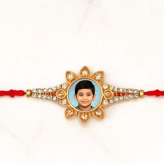Personalized Photo Stone Rakhi