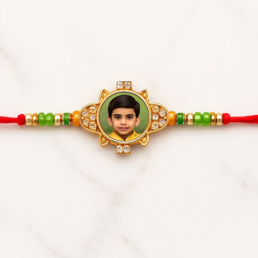 Personalized Photo Stone Rakhi