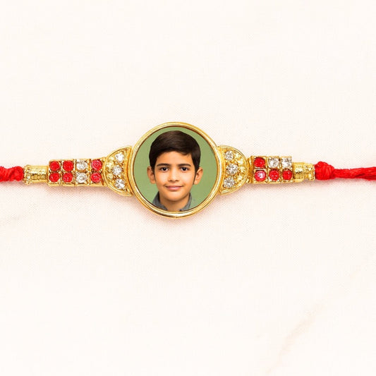 Personalized Photo Stone Rakhi