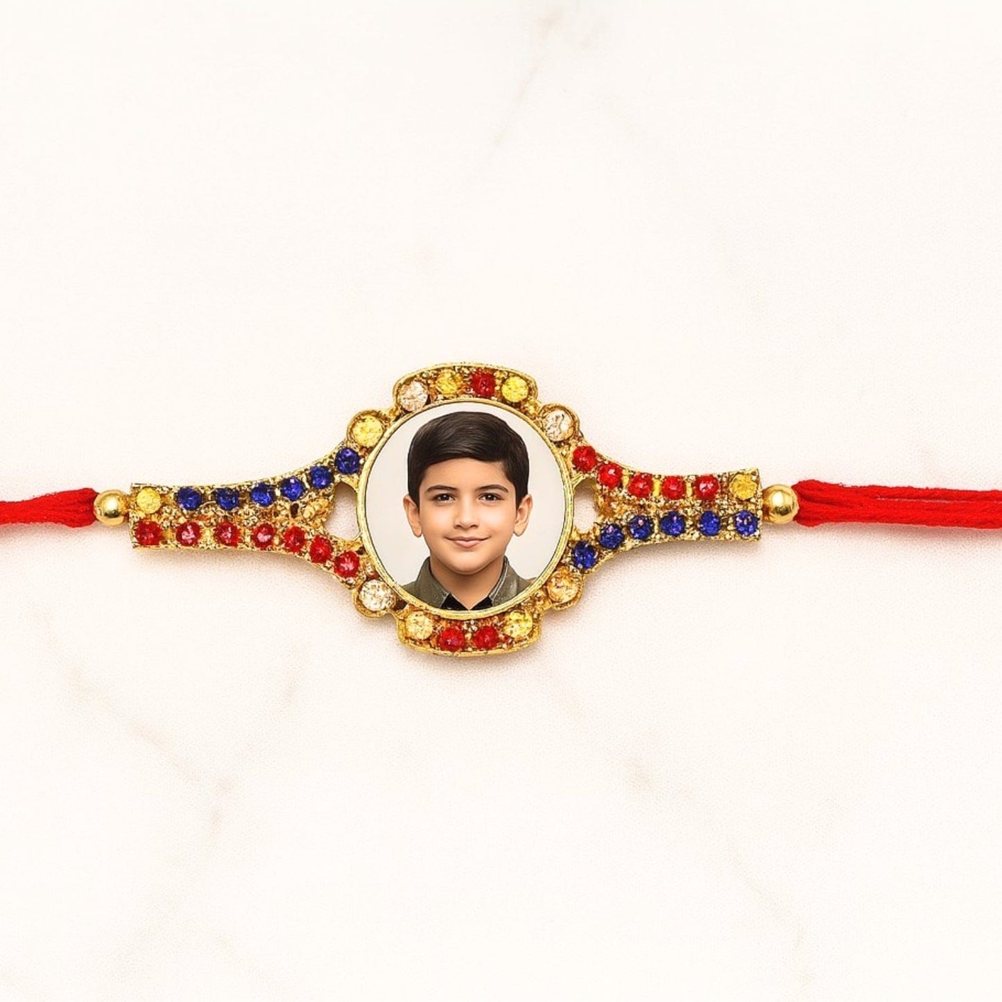 Personalized Photo Stone Rakhi