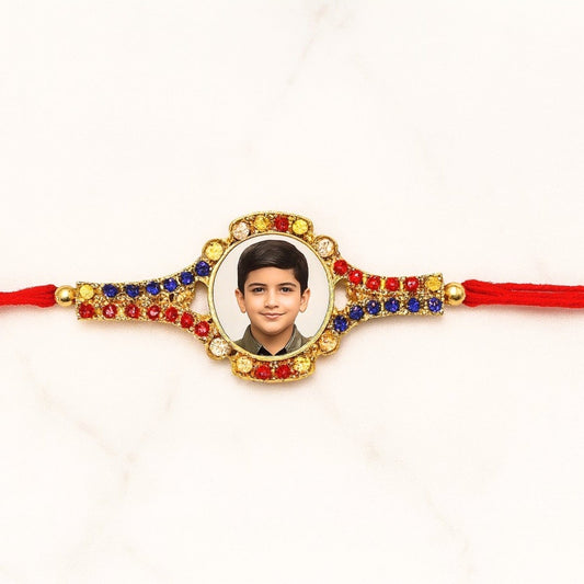 Personalized Photo Stone Rakhi