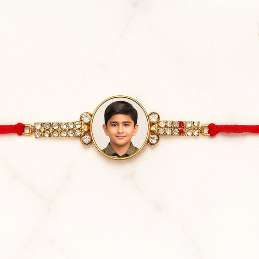 Personalized Photo Stone Rakhi