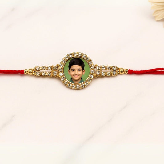 Personalized  Photo Stone Rakhi