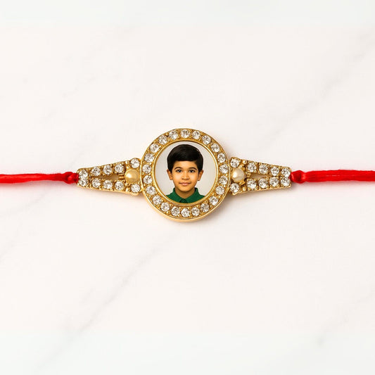 Personalized Photo Stone Rakhi