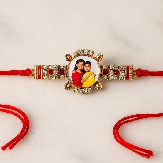 Personalized Photo Stone Rakhi