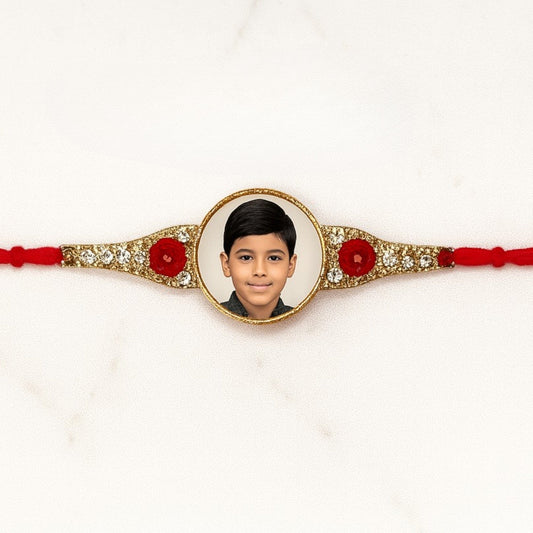 Personalized Photo Stone Rakhi