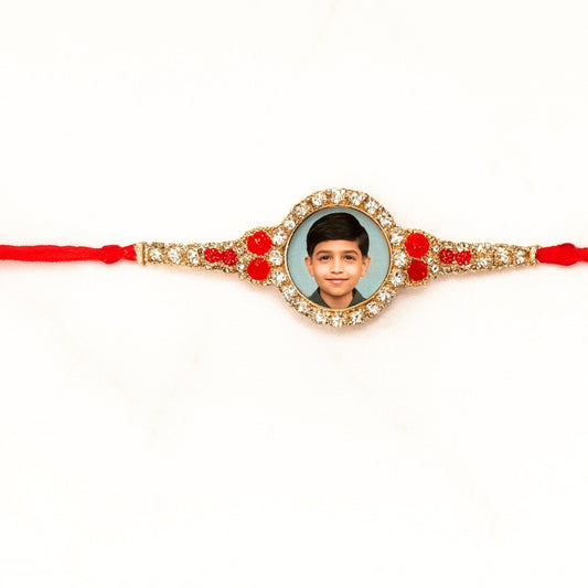 Personalized Photo Stone Rakhi