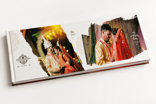 Replica Photo Book – Waterproof Hard Cover Personalized Photo Album (4×11 Inch)