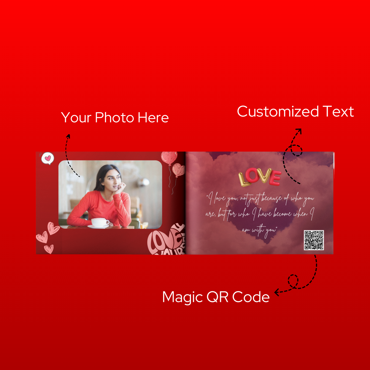 Magic Photo Valentines Day Greeting Card