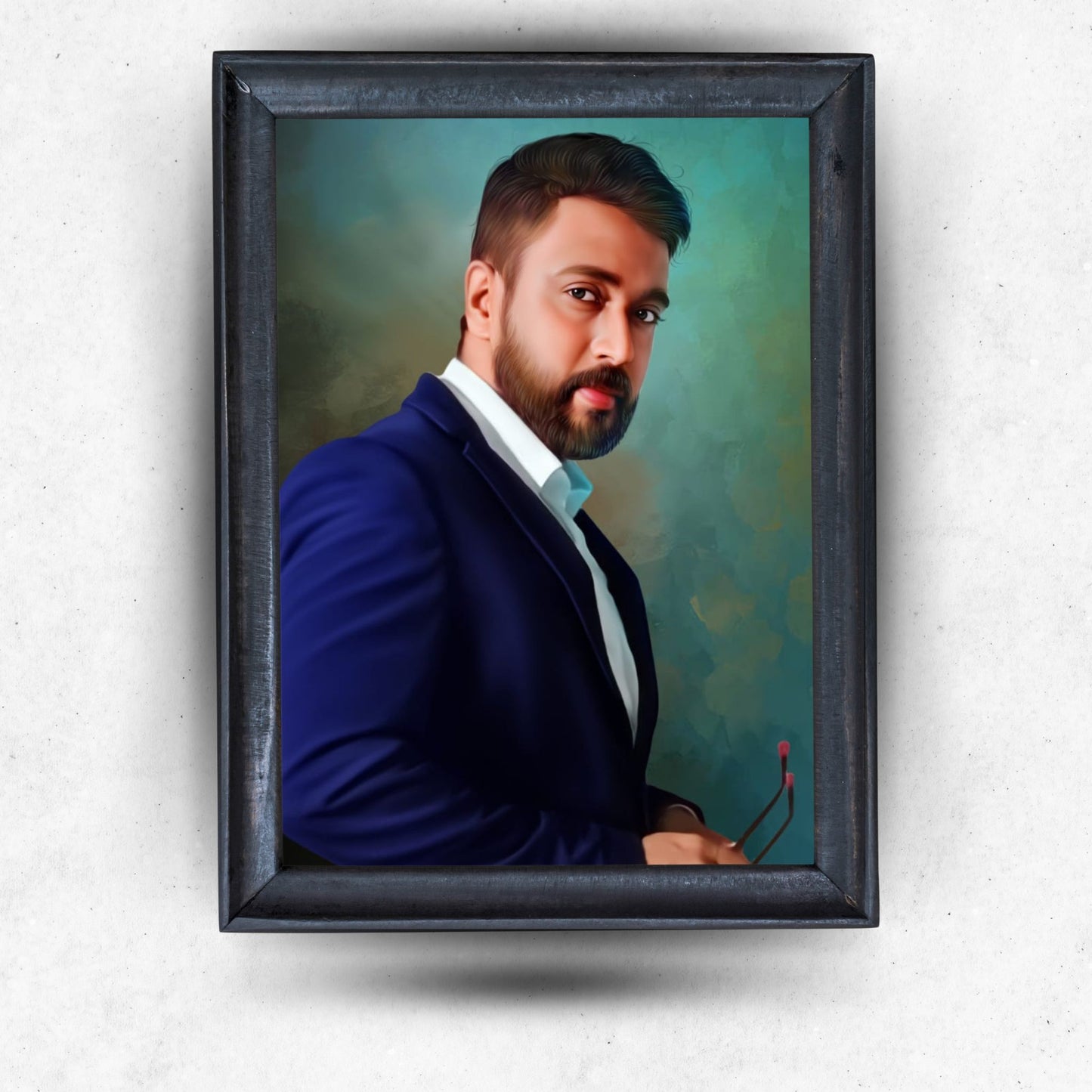 Digital Painting With Photo Frame