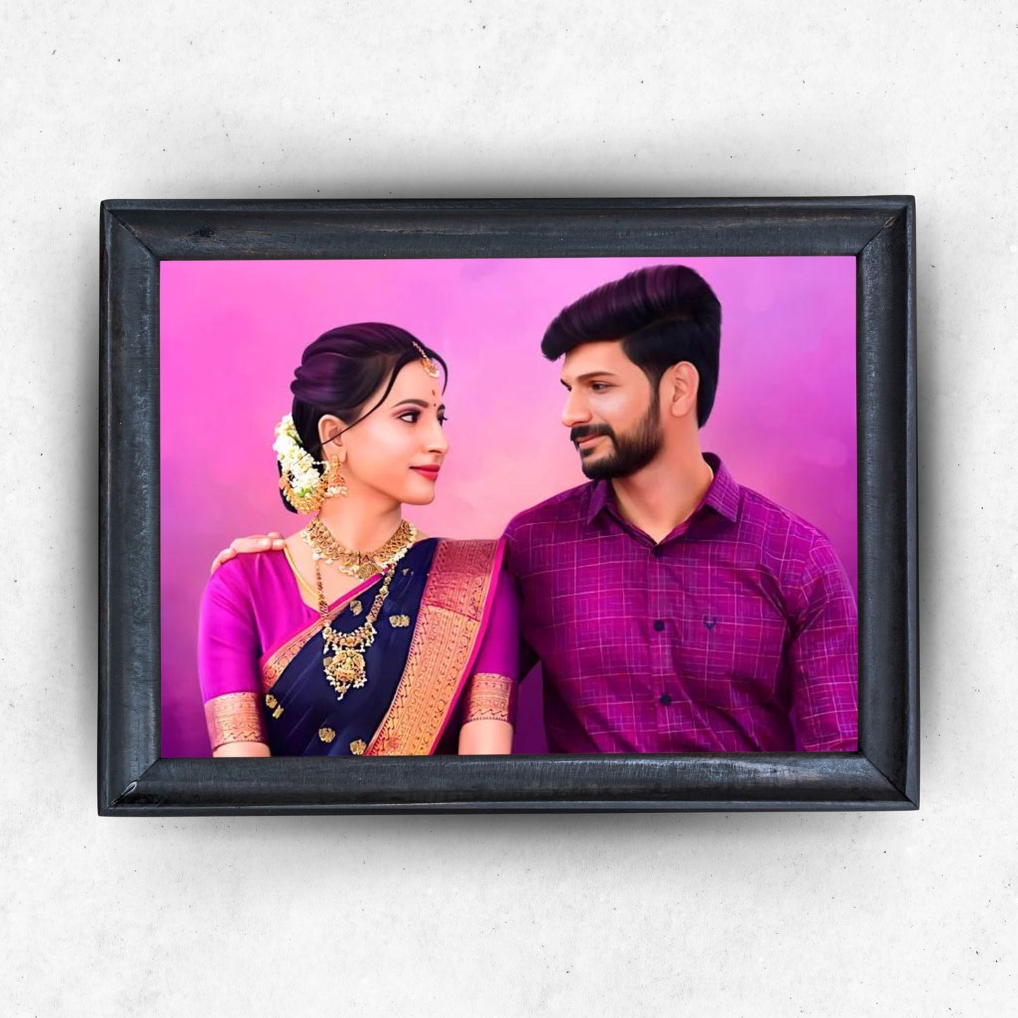 Digital Painting With Photo Frame