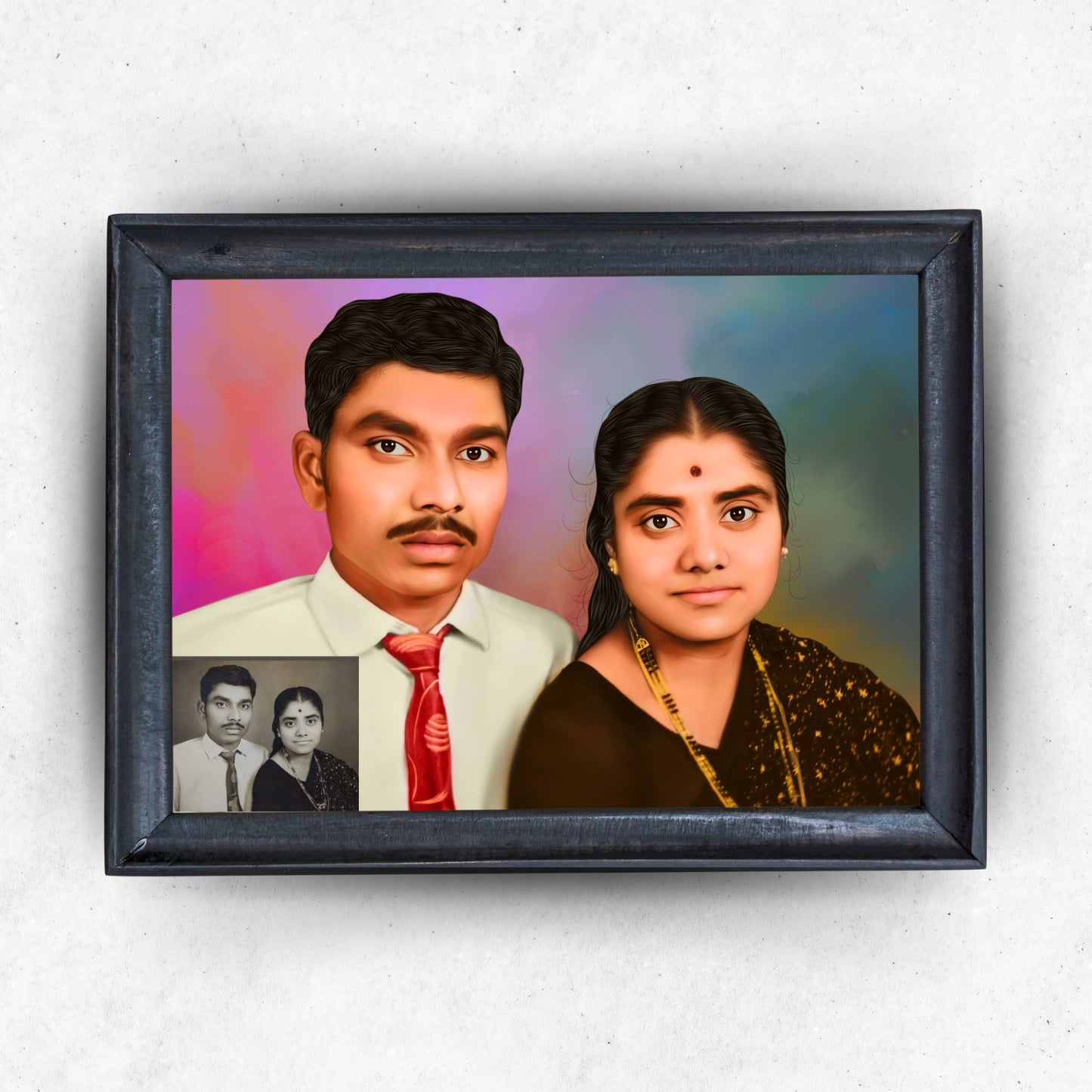 Digital Painting With Photo Frame