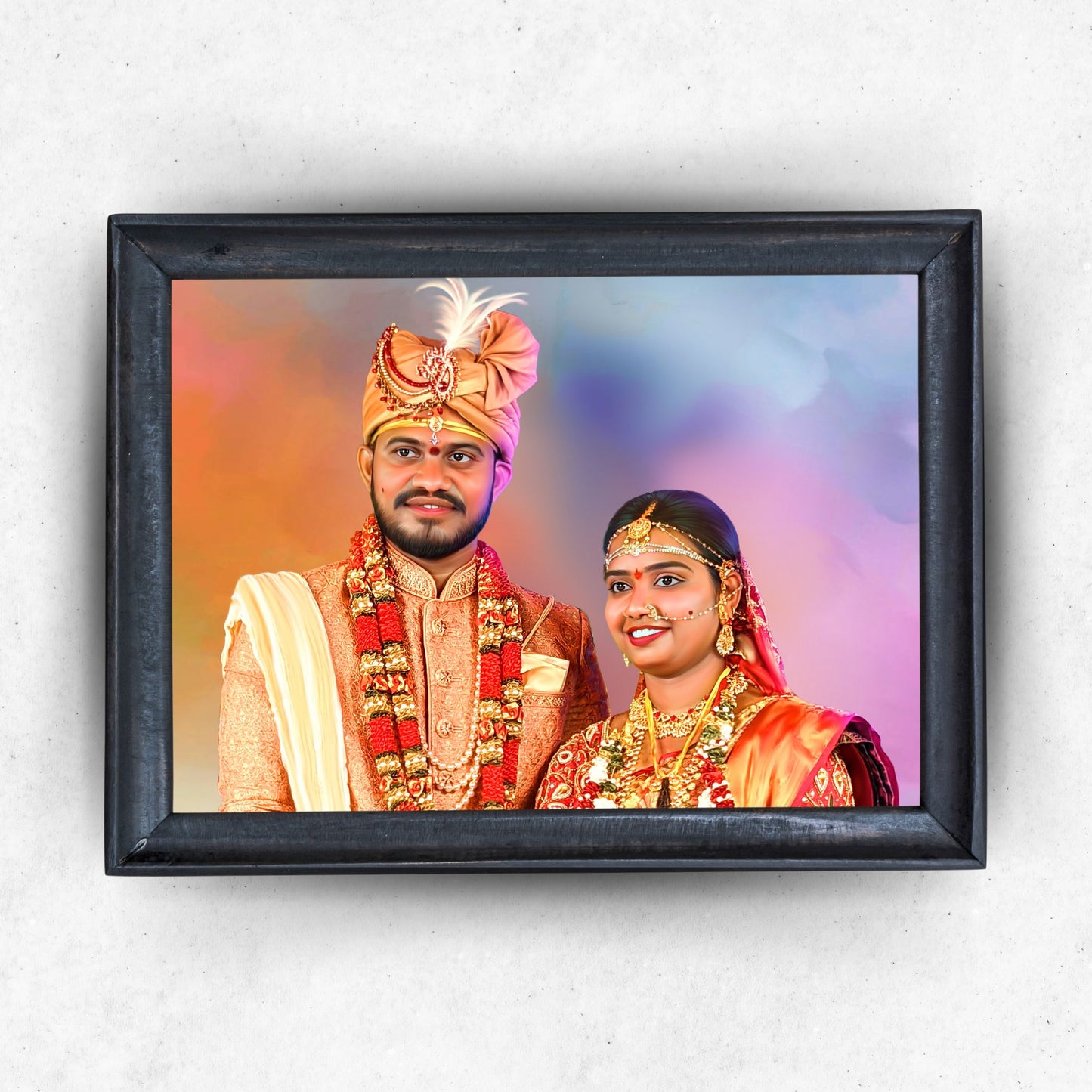 Digital Painting With Photo Frame